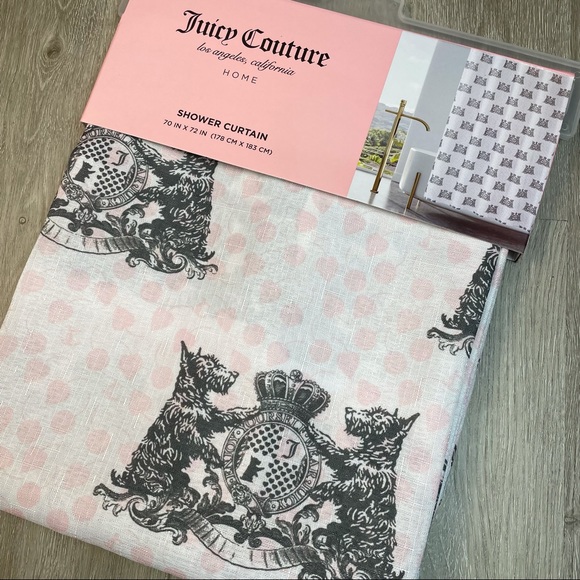 Juicy Couture Bath Nwt Juicy Couture Shower Curtain Poshmark